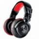 Numark Red Wave Carbon – Auriculares de DJ Ligeros de Alta Calidad y Rango Completo con Diseño Basculante, Transductores de 5