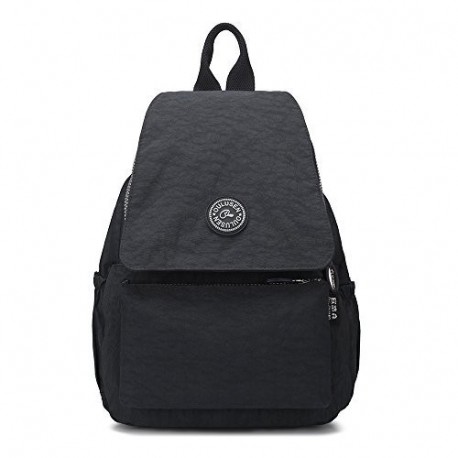 TECOOL - Casual Mochila Bolso para Mujeres, Moda Pequeño Ligero Nylon Impermeable Multi-bolsillos para Deportes y Aire Libre 