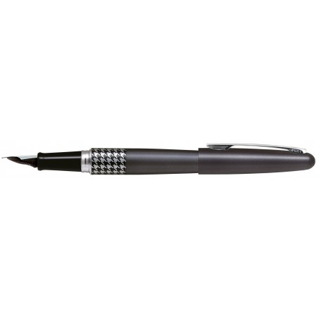 Pilot - Pluma MR Retro Pop - Gris & Pata de Gallo con Estuche