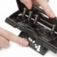 Rapesco 1342 - Perforadora para organizadores y diarios de 6 taladros ajustable, color negro