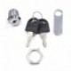 com-four® 2X Mailbox Lock Furniture Lock Cerraduras de buzón, 16 mm de Profundidad 02 Piezas de Soporte Recto de 16 mm 