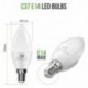 LE Pack de 6 Bombillas LED Vela, 5.5W equivale 40W Incandescente 470 lúmenes Luz cálida E14