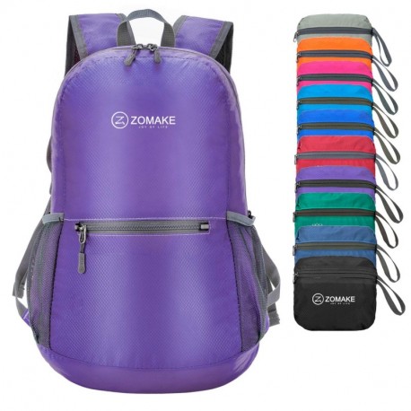 ZOMAKE 20L Ultra Ligera Mochila Plegable de Senderismo Excursión Deportes al Aire Libre/Bolsa de Viaje, Nylon Impermeable Vi