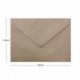 Lot de 100 enveloppes Kraft côtelées Marron – C6 162 x 114 mm