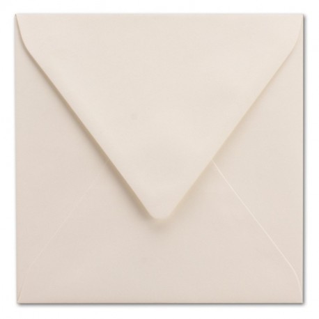 Enveloppes Blanc Naturel carré – Difficile – 100 g/m² – 150 x 150 mm – nassklebung – Marque : Gustav neuser/Qualité/Quantité 