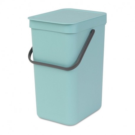 Brabantia Sort & Go Cubo de Basura, 16 L, Plástico, Menta, 27,9 x 22,0 x 40,1 cm