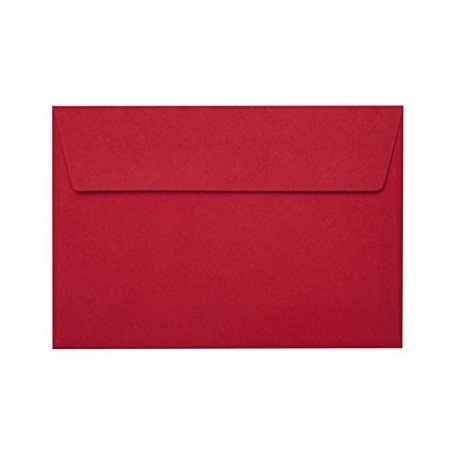 25 enveloppes B6 125 x 176 mm bandes autocollantes 120 g/m² de vin rouge