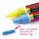 Lote de 8 rotuladores de tiza líquida Colorful Art Professional, ideal para niños, para pizarras no porosas, cristales y vent