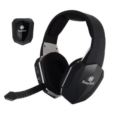 EasySMX 2.4GHz Auriculares Gaming Inalámbricos de Diadema para Xbox 360 PS4 PS3 Xbox UNA PC y Mac con Batería Recargable, Rem