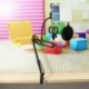 elegiant profesional ajustable Brazo Soporte de micrófono micrófono micrófono Soporte standplatzhalterung radiodifusión Studi