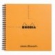 Libreta Rhodia Reverse Book, de anillas, a cuadros, 21 x 21 cm, 80 hojas, color naranja 210 x 210 mm