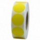 Pegatinas Hybsk™ de puntos de colores de 25 mm de color amarillo, 1.000 pegatinas por rollo, color amarillo 1 rollo