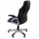 Mc Haus 9703A - Silla de oficina giratoria, 69 x 52 x 50 cm, tela, reposabrazos, con ruedas, altura ajustable, color azul