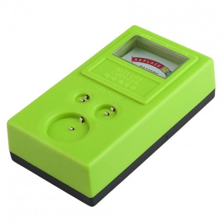 Comprobador de Bateria Pila de boton - SODIAL R 1.55V y 3V Comprobador de Bateria Pila de boton Probador de bateria Verde