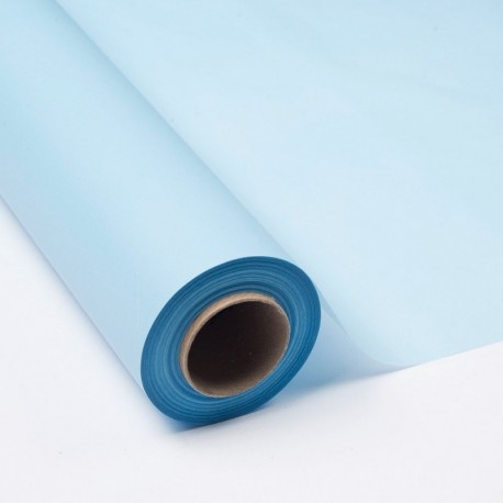 BOBINA PAPEL SEDA AZUL 70CM X 100M