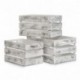 Zeller 15130 Caja de Almacenamiento, Madera, Blanco, 31x21x18.7 cm