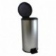 Curver Cubo Redondo DECO PEDALBIN 30 L, Metal Mate, 31.6x27.5x56.9 cm, 225316