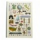  – Cuaderno Tamaño A6 , diseño de viaje – 120 páginas – rayado – Tamaño – 148 mm x 105 mm