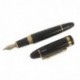 Zoohot Jinhao 159 Pluma estilográfica Guarnición negra del oro de la laca oro 