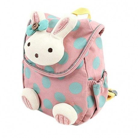 Mochila Infantil Del Algodón Con Dibujos De Conejo Adorable Para Niñas Y Bebé Estudiante Bloso