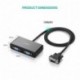 UGREEN Duplicador VGA, Splitter VGA 2 Salidas 1920X1440@ 60HZ Divisor Vídeo Adaptador VGA a VGA Doble para 2 monitores Macho 