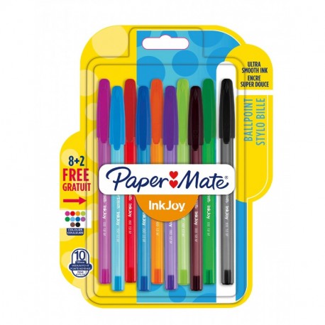 Paper Mate InkJoy 100 CAP, bolígrafo con capuchón, punta media de 1 mm