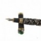 Zoohot Jinhao Pluma estilográfica Lujo chino de oro ming dinastía estilo emperador Jugar al dragón jade bola plata 