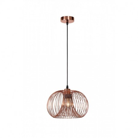 Lucide VINTI iluminación de techo Copper colour E27 - Lámpara Dormitorio, Entrada, Salón, Copper colour, IP20, Cepillado, Ot