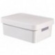 CURVER 229282 Caja con Tapa de 11 L, Resina, Blanco, 27x36.299999999999997x13.8 cm