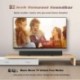 LONPOO 2.0CH Slim Barra de sonido Sistema de cine en casa 31-inch Soundbar para televisores pequeños 40W altavoces, Bluetoot