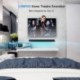 LONPOO 2.0CH Slim Barra de sonido Sistema de cine en casa 31-inch Soundbar para televisores pequeños 40W altavoces, Bluetoot