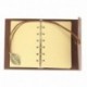 Vovotrade Vintage Cuaderno de Cuero PU Diario Bloc de Notas con Colgante Hoja Nuevo marrón 