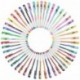 LIHAO 48 Plumas Gel Colores Bolígrafos de Tinta Gel Ink Pen Set
