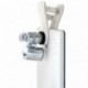 PIXNOR Lente para Móvil 60X Zoom Microscopio 3-LED Lupa Lente de la Cámara con Pinza