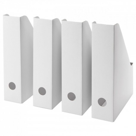 Ikea Archivador con Pano, Cartón, Blanco, 36x31x3 cm, 4 Unidades