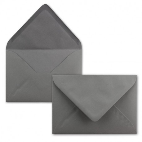 Enveloppes DIN C5//gris foncé//220 x 154 mm//110 g/m²//nassklebung – QUALITÉ marque : Gustav neuser 50 Umschläge gris foncé