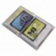 Práctica tarjetero para documento de identidad y tarjeta de crédito 12 bolsillos MJ-Design-Germany en varios colores Transpa