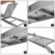Songmics Escalera de aluminio Multifuncional Máx. carga de capacidad de 150 kg Conforme al estándar EN131 TÜV Rheinland GS GL