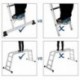 Songmics Escalera de aluminio Multifuncional Máx. carga de capacidad de 150 kg Conforme al estándar EN131 TÜV Rheinland GS GL