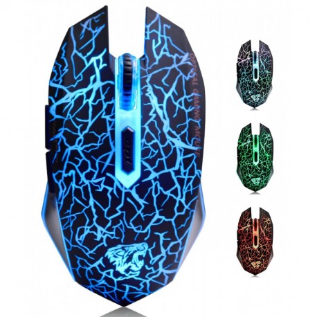 M2 Inalámbrico Ratón, Recargable con Silencioso Ratón óptico Gaming Wireless Mouse con receptor nano 6 Botones para Ordenador