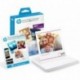 HP Social Media Snapshots - Papel fotográfico adhesivo, 25 hojas de 10 x 13 cm