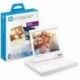 HP Social Media Snapshots - Papel fotográfico adhesivo, 25 hojas de 10 x 13 cm