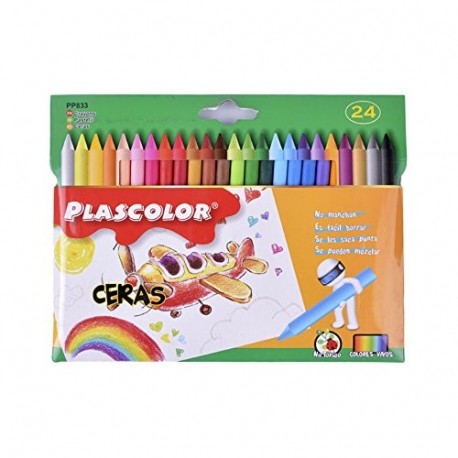 Plascolor PP833 - Pack de 24 ceras