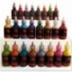 Tela de pintura 24 colores Premium calidad 3D permanente color vibrante tintes textiles para tinte, tela, madera, cerámica, v