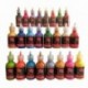 Tela de pintura 24 colores Premium calidad 3D permanente color vibrante tintes textiles para tinte, tela, madera, cerámica, v