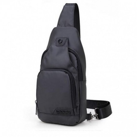 Arctic Hunter Impermeable de Los Hombres Crossbody bolsa Ciclismo Senderismo Mochila Mochilas Bolso negro Hombro Pecho