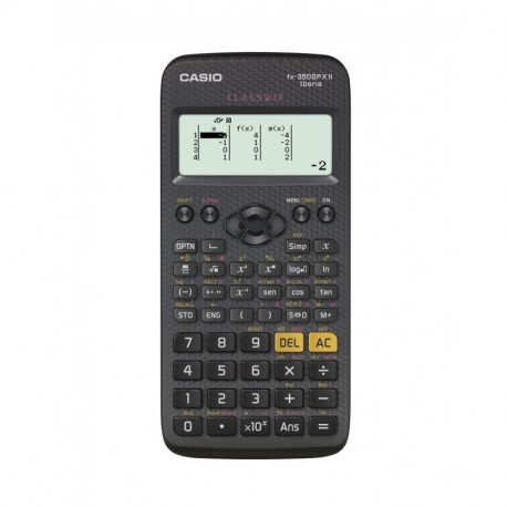 Casio FX-350SPXII-S-ET - Calculadora científica, 13.8 x 77.0 x 165.6 mm, color negro oscuro