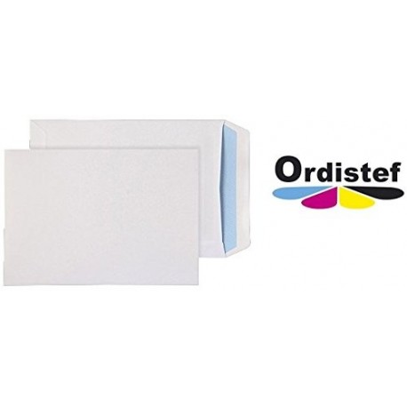 Enveloppes Blanches A4 C4 90g 229x324 sans fenêtres avec bande détachable - Paquet De 50