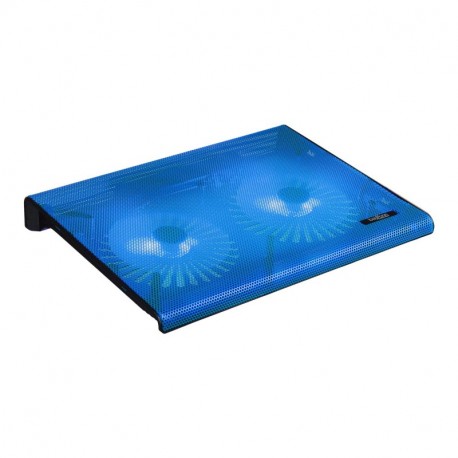 Base de refrigeración y soporte para portátil y vídeo-consolas con diseño elegante, 2 ventiladores con luz led, Laptop Coolin