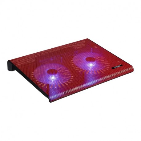 Base de refrigeración y soporte para portátil y vídeo-consolas con diseño elegante, 2 ventiladores con luz led, Laptop Coolin